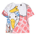 Burberry Girls Goose Illustration Printed Cotton T-Shirt