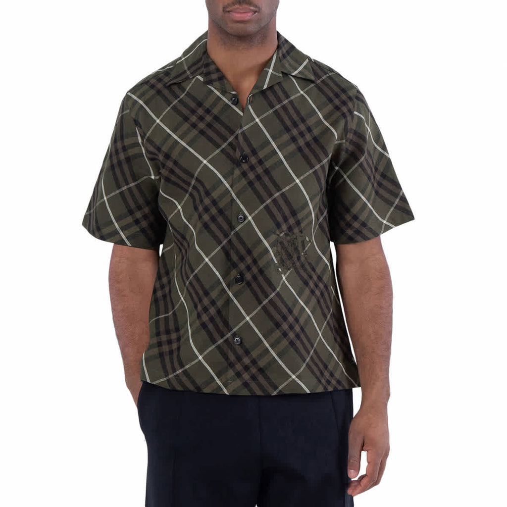 Burberry Men's Check Linen Shirt