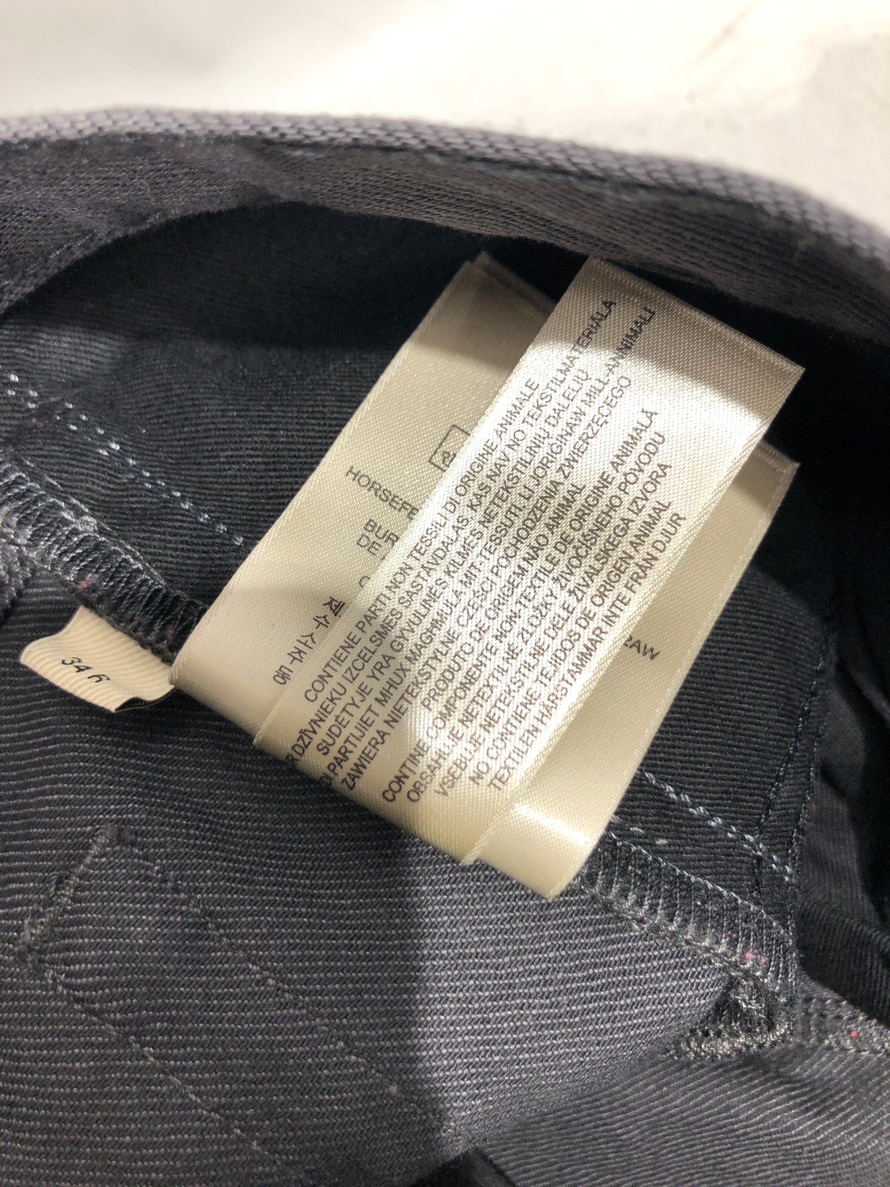 BURBERRY LONDON/Pants/34/Cotton/GRY/CLEAN DENIM