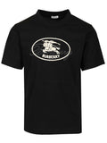 Burberry Men Cotton T-Shirt With Knight Stamp