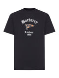 Burberry Men Cotton T-Shirt With Front Logo