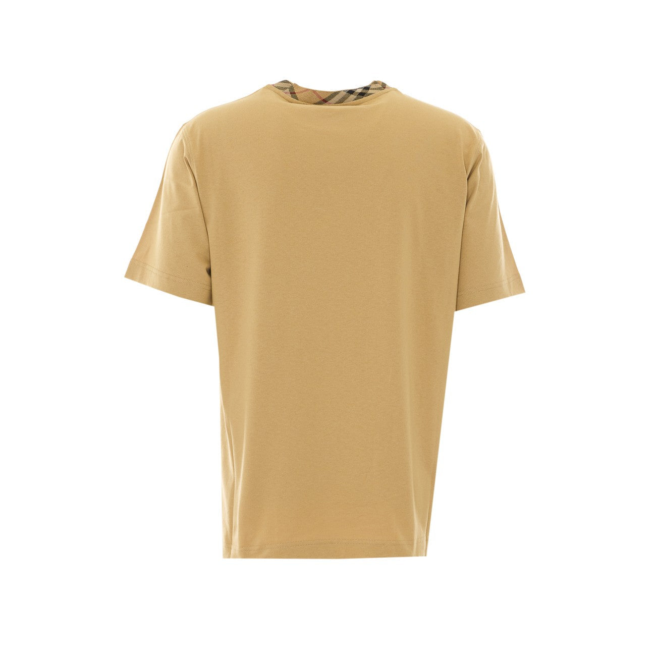 Burberry Men Check Trim T-Shirt